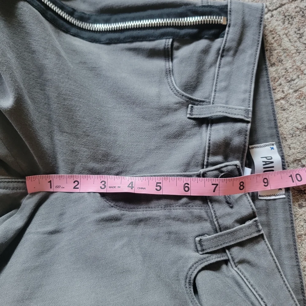 PAIGE Side Zipper Detail Low Rise Skinny Jeans Size‎ 27 Gray - Picture 14 of 15